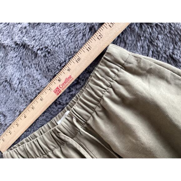 Wilfred‎ Aritzia Women's Globetrot Linen Mid-Rise Wide-Leg Pants Dark Khaki XS - Picture 10 of 12